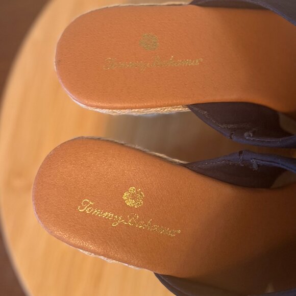 Tommy Bahama Navy Blue Stacey Wedge Espadrille Slip-on Sandals Size 8.5M - Picture 7 of 9